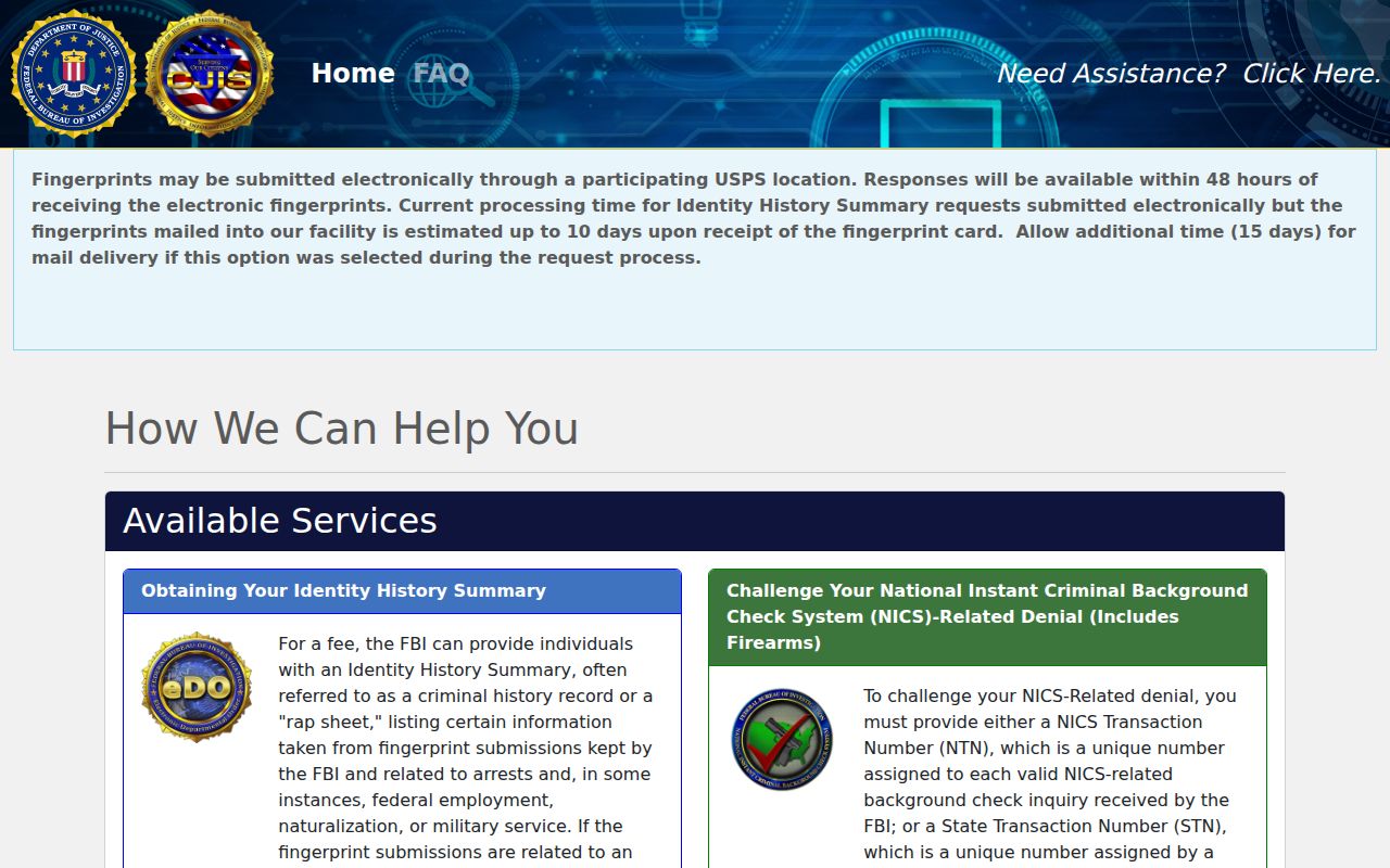 Alamosa County criminal court cases FBI subject request portal